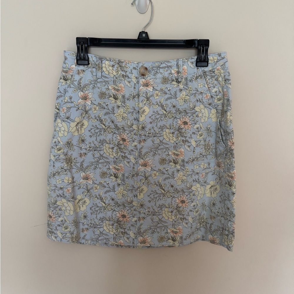 NWT - LOFT Blue Floral Pencil Skirt